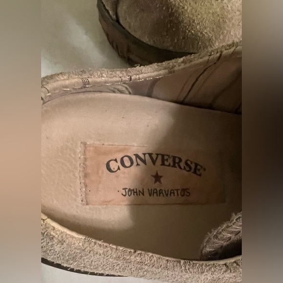 Converse x John Varvatos Low Top Suede Tan Multi Eyelet Sneakers Unisex M5 W7 - Picture 8 of 8
